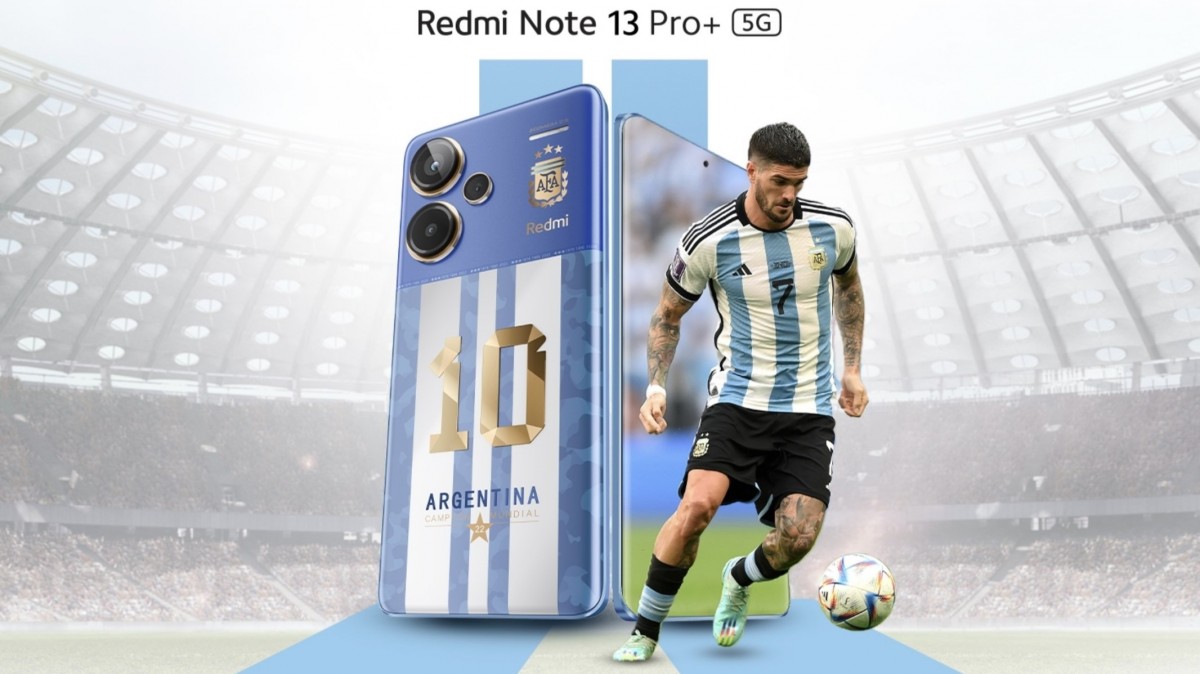 redmi-note-13-pro+-acum-in-editie-world-champions,-cu-design-inspirat-de-nationala-de-fotbal-a-argentinei